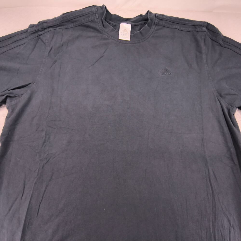Adidas Casual Crew Neck Short Sleeve Shirt Mens Size Large L Gray